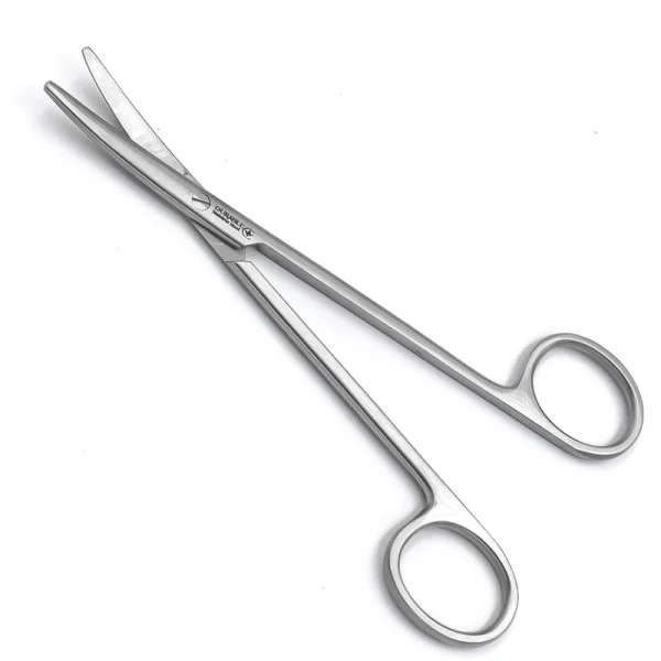 DHS-02-228-14. Ножиці за Метценбаумом, вертикально-зігнуті, тупокінцеві, 145 мм. DURABLE